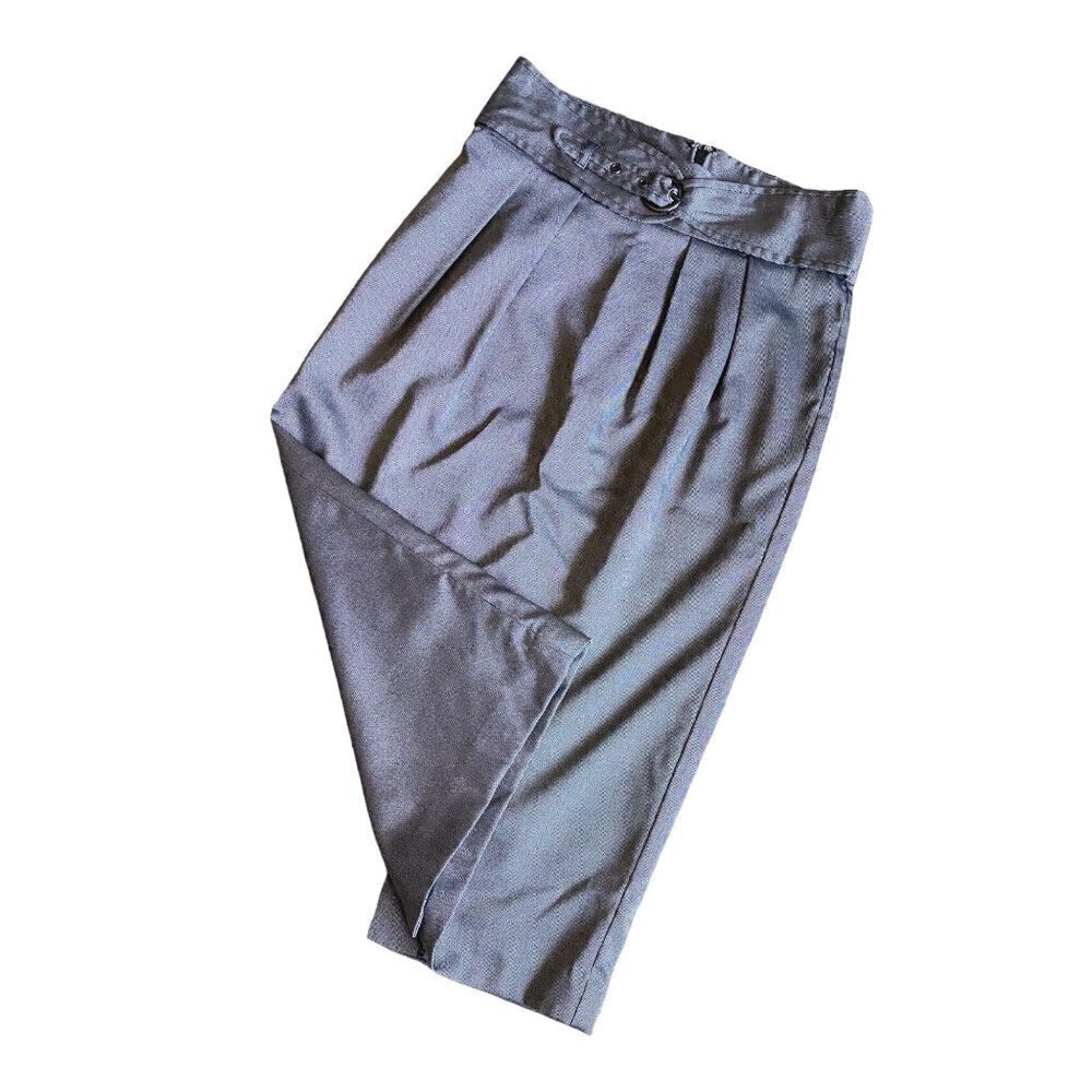 Worthington Skirt Gray Tweed-Style Lined Pencil Skirt Pleated Front Women's Sz 6